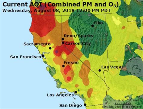 current sacramento area air quality index